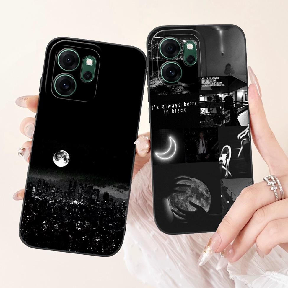 Чехол для Oppo Reno 14F 5G CPH2743 Силиконовый Милый Мультяшный Модные Цветы Любовь Ударопрочный Чехол для Телефона Oppo Reno14 F