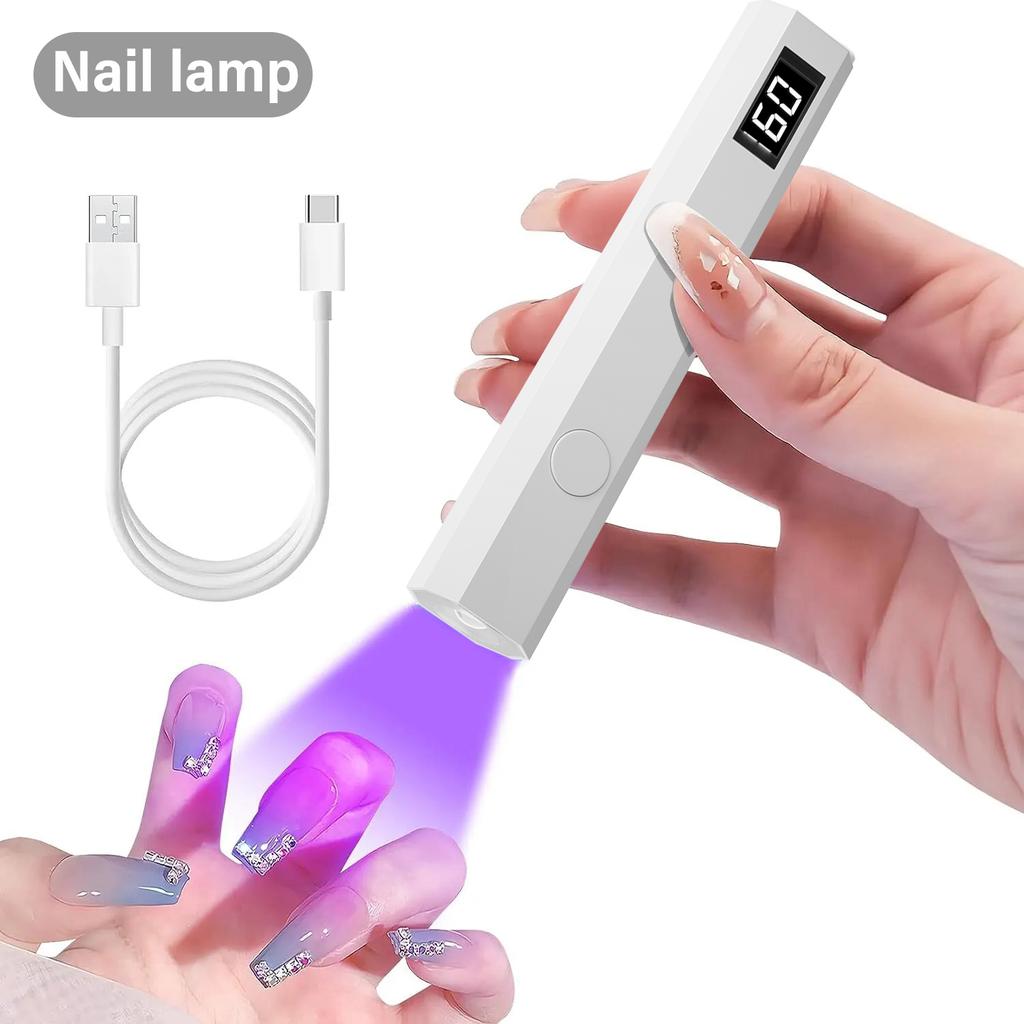 Nail Light Therapy Machine Small Portable Nail Light Storage Focus Light Quick Drying Mini Light Therapy Light Nail