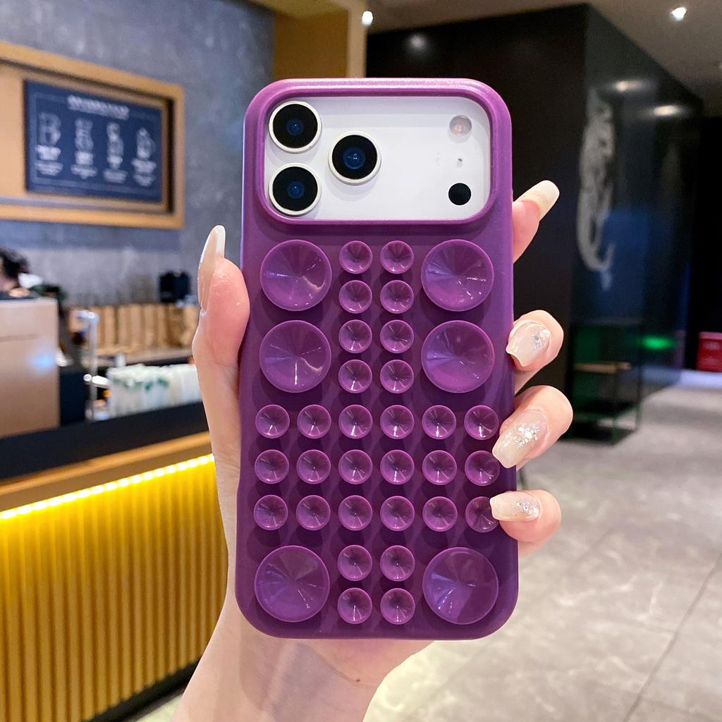 Soft Silicone Candy Color Suction Cup Phone Cases For For Iphone 17 16 1 14 13 Pro Max Cute Creativ Holder Shockproof Cover