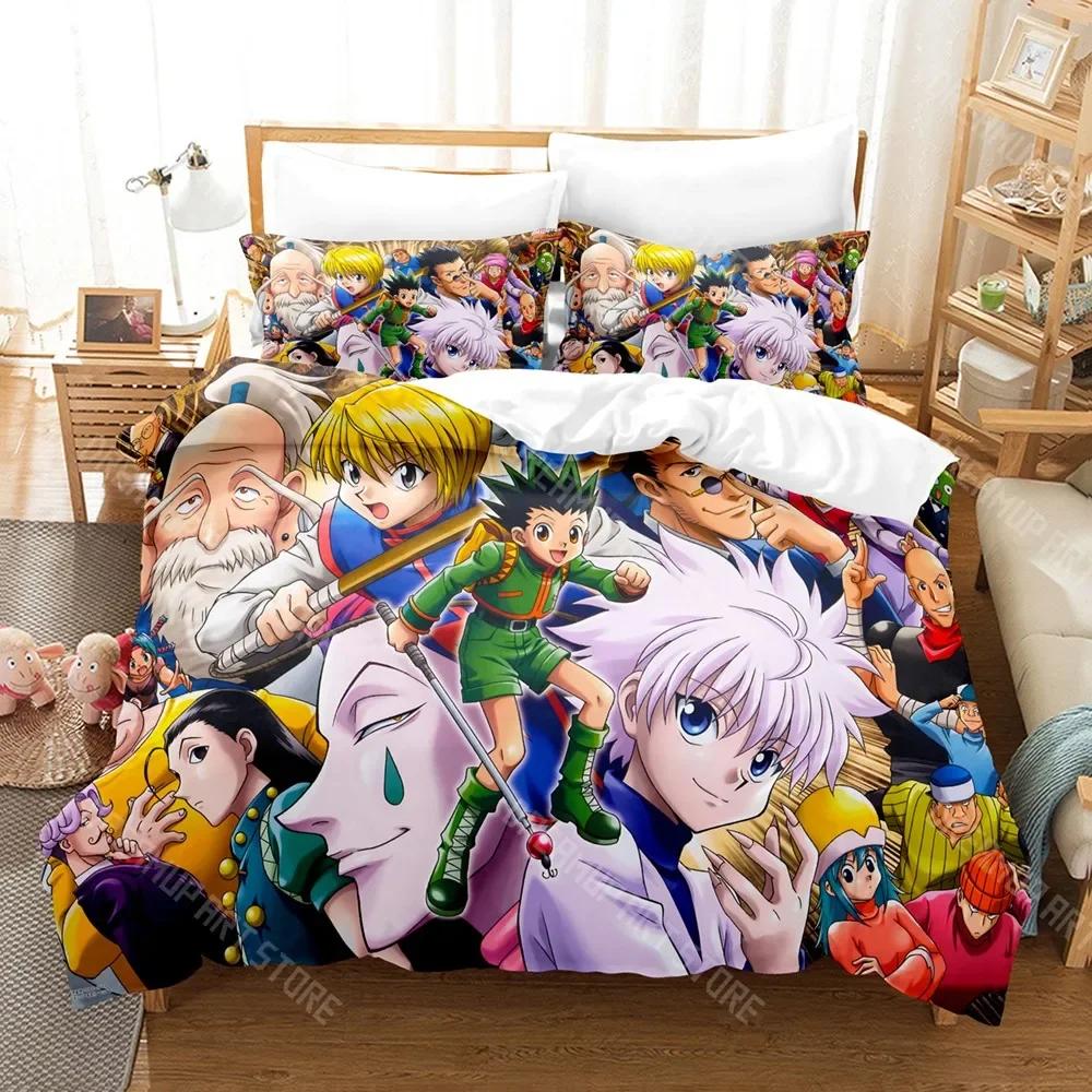 3D Печать Набор Постельного Белья Аниме Hunter X Hunter Односпальный Двуспальный Полный Queen King Размер Комплект Постельного Белья Для Взрослых Детей Спальни Модный Домашний Текстиль
