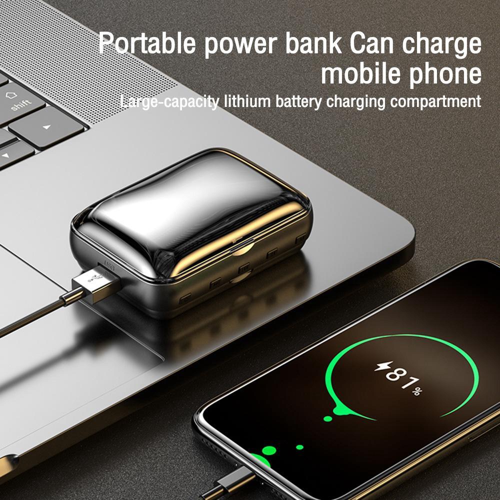 Bluetooth-гарнитура Entry-ear E-sports, беспроводная затычка для ушей, светодиодная многофункциональная сенсорная гарнитура большой мощности