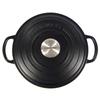 Горшок Le Creuset Cocotte Ronde Black 00 Creuset/Le Two-handed 21177-20см (Серебряная ручка) [Элемент]