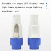3 PIN AC Powercon Connector Male Plug NAC3FCA NAC3FCB AC Power Plug 20A/250V for Stage Light LED Screen Blue/White Connectors