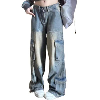 Женские джинсы Belle Cie Wide Cargo Street Style, (СТ/№. 27881) (L)