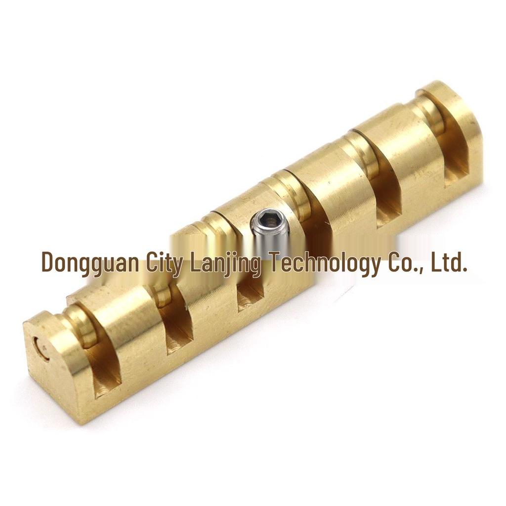 Регулируемый 43 мм Латунный Роликовый Порожек для Шестиструнной Электрогитары с Ключом