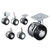 Soft Rubber Furniture Casters Wheels Universal Roller Hardware Universal Wheel  For Furniture