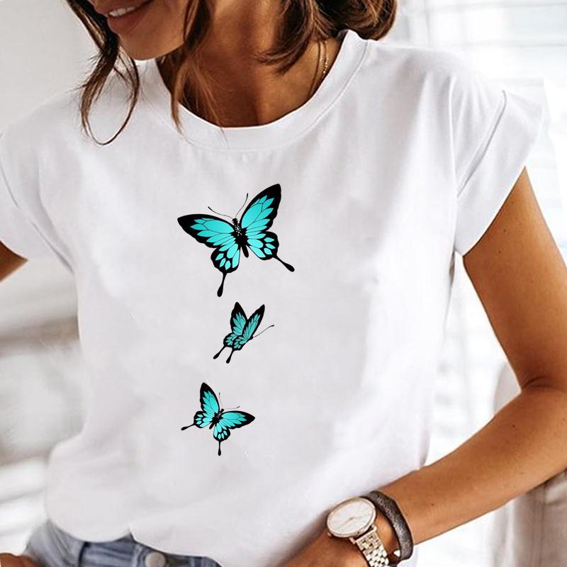Unisex Print Tee Top Music Love Printing 90s Style Cute Short Sleeve Lady FeUnisex Clothing Casual Summer Fashion Tshirt Graphic T-shirt