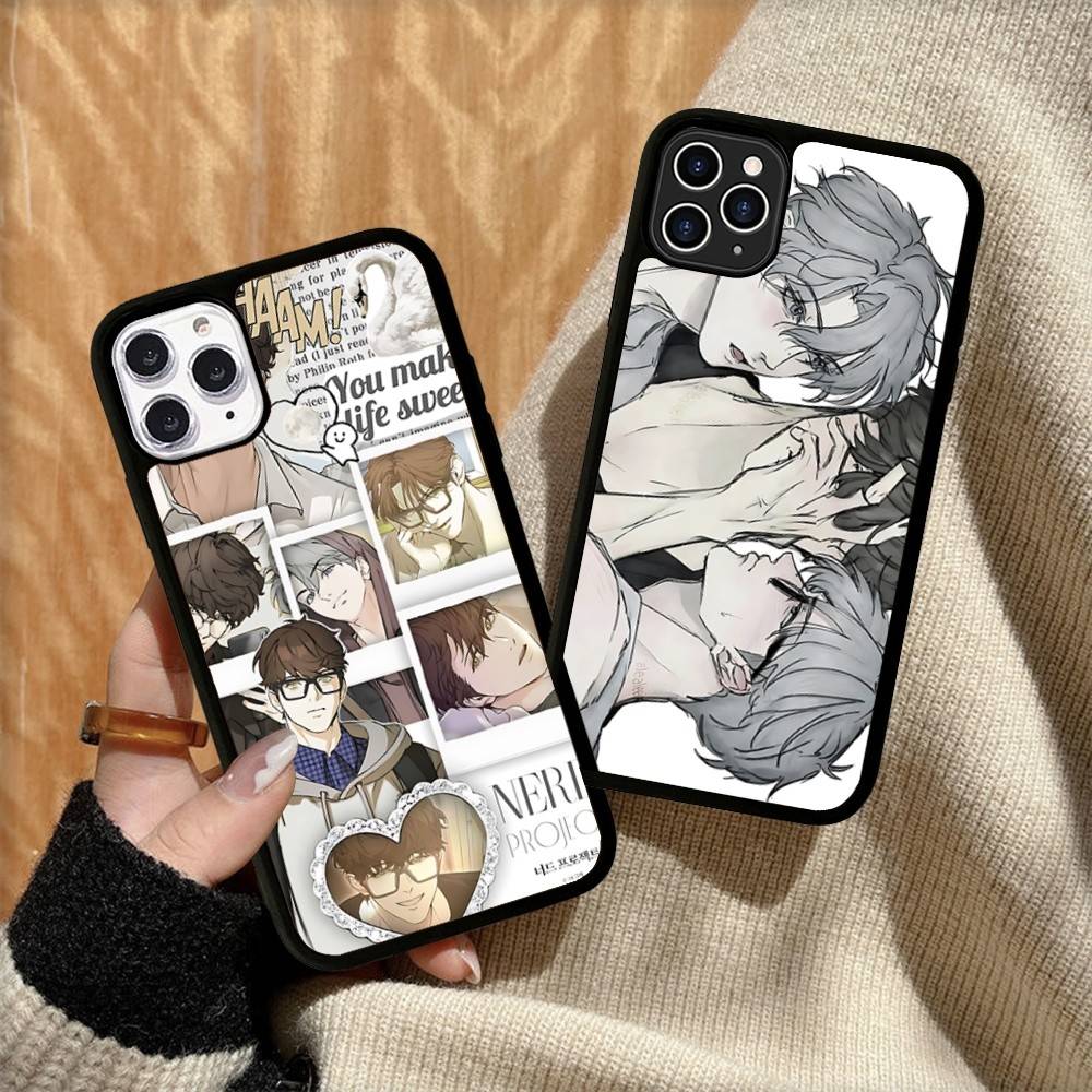 Чехол-бампер 'Nerd Project Bl Anime' ударопрочный для iPhone 17 16 15 14 Plus 13 12 11 Pro Max, мягкий и жесткий