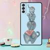 Cute Elephant Cartoon Phone Case For Samsung Galaxy S24 Ultra S20 S21 S22 S23 S25 Ultra S9 S10 Plus S24 FE Cover