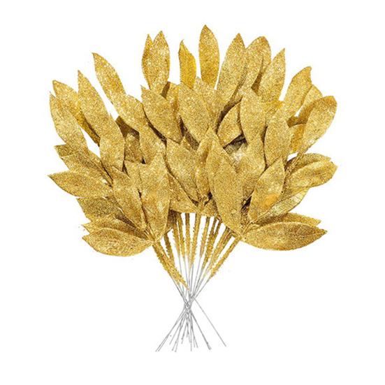 20 шт., искусственные листья, цветы, сверкающие, не требуют воды, реалистичный вид, простота в уходе, имитация листьев