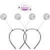 2 Pcs Women's Sunglasses Alien Hair Hoops Headbands Party for Kids Headdress Creative Flash