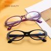Reading Glasses for Old Eye Oval Diamonds Design Anti Blue Light Reading Glasses Purple Presbyopia Fashion Accessory
