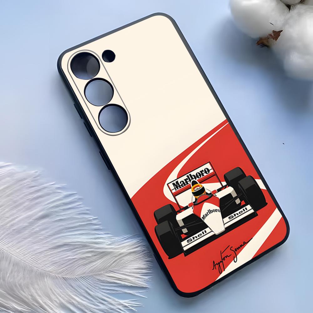 Чехол для телефона Ayrton Senna F1 для Samsung S25 Ultra S24 S23 S22 S21 S20 Plus Fe Galaxy A54 A53 A34 A25 Силиконовый чехол
