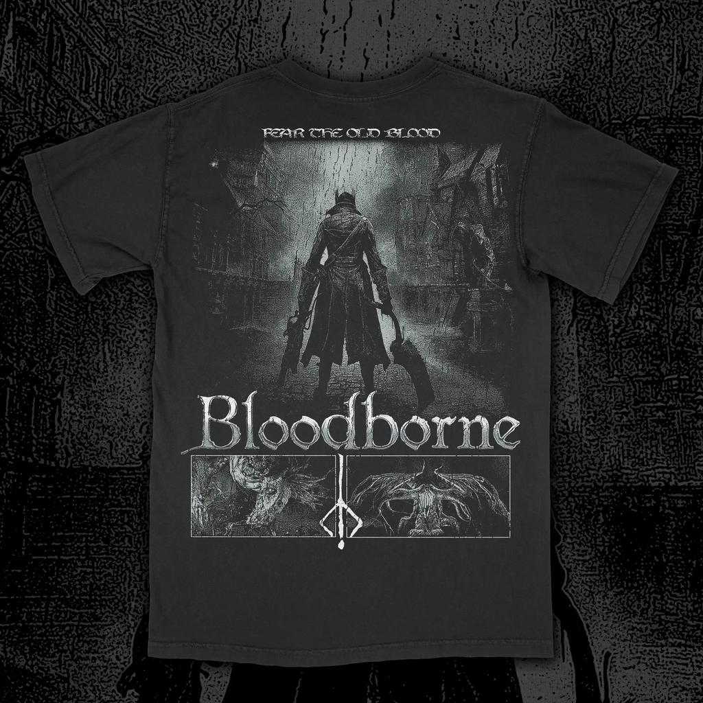 2026 Bloodborne Curse - Страх Древней Крови Печатный Топ с Коротким Рукавом, Мужская и Женская Летняя Хлопковая Удобная Свободная Футболка