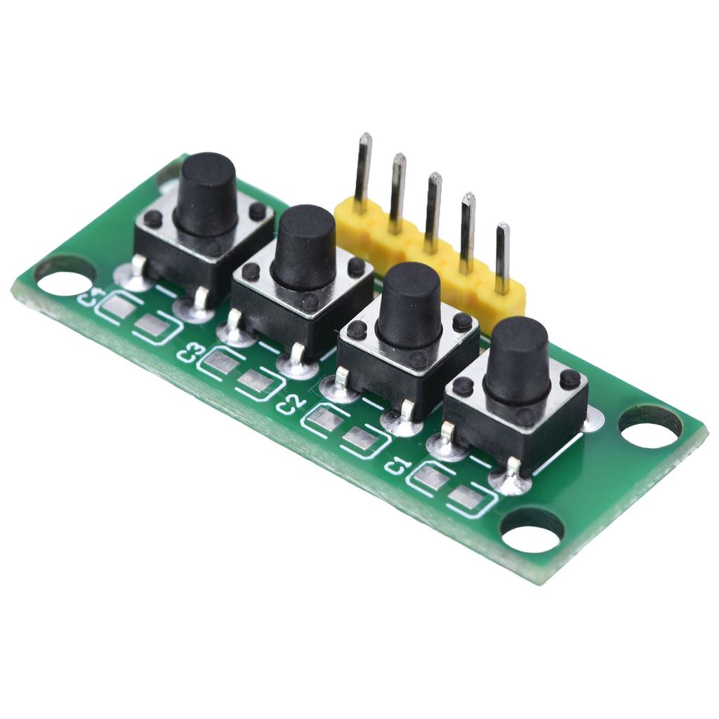 4 Pin Keyboard Module 4 Independent Buttons Keypad Control Switch for Electronic Experiment
