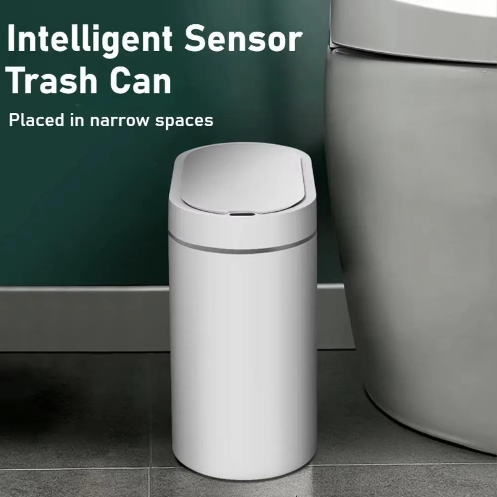 Sensor Garbage Bins Home Large Capacity Waste Paper Baskets with Cover Horticultural Waterproofing Odor Isolation Garbage Bin