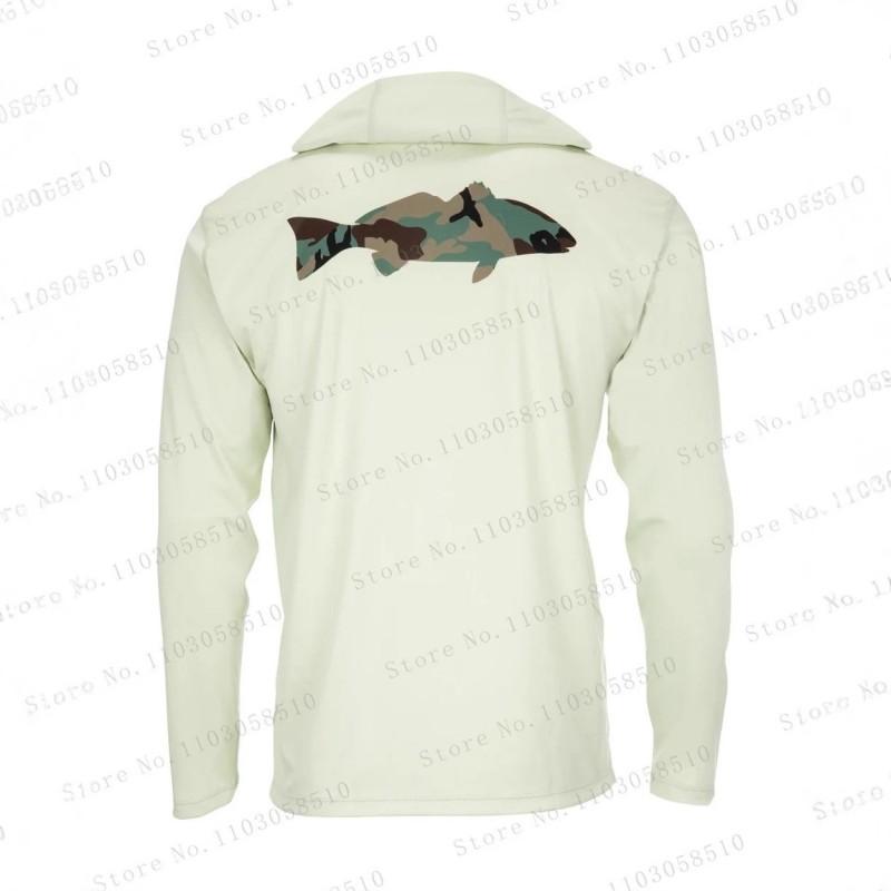 UPF 50 Quick-Dry Breathable Long Sleeve Sun Protection Hooded Shirt Fishing Outdoor Sports Surfing Diving