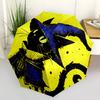 1pc Witch Cat Automatic Open/Close Umbrella, Portable Folding Umbrella, Compact Travel Umbrella for132
