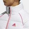 adidas Пуховик с контрастной полосой и воротником-стойкой, мужская верхняя одежда, белый H20751