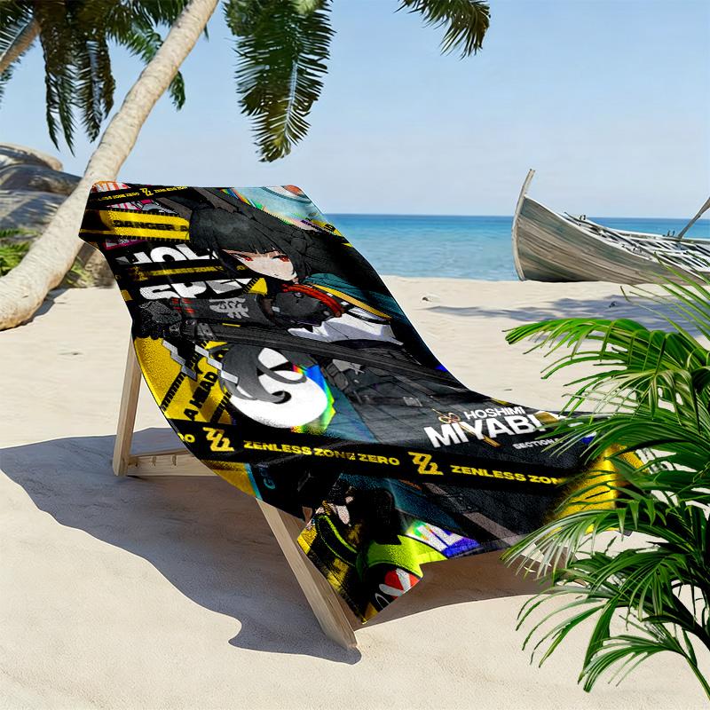 Zero Zone Zero theme 2D Flat Print Beach Towel, Large Soft Quick Dry Towel for Beach Camping SwimmingXSTJ0915425