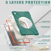 360 Rotating Kids Case for Samsung Galaxy Tab S10 FE Plus 2025 13.1 Inch SM-X620 SM-X626B Armor Stand Cover with Shoulder Strap