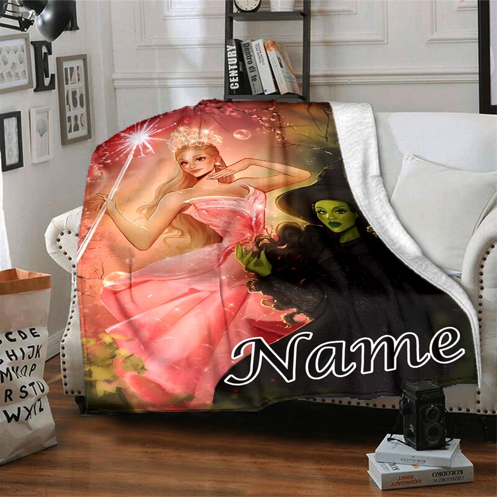 Customizable The Wizard of Oz3 Throw Blanket – Personalized Name, All-Season Cozy Snug Blanket, Machine Washable, Personalized Blanket