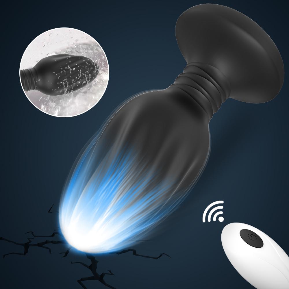 Вибрационный массажер простаты, Анальная пробка, анальный вибратор, беспроводной пульт дистанционного управления, секс-игрушки для женщин, анальный фаллоимитатор, стимуляция простаты, задница