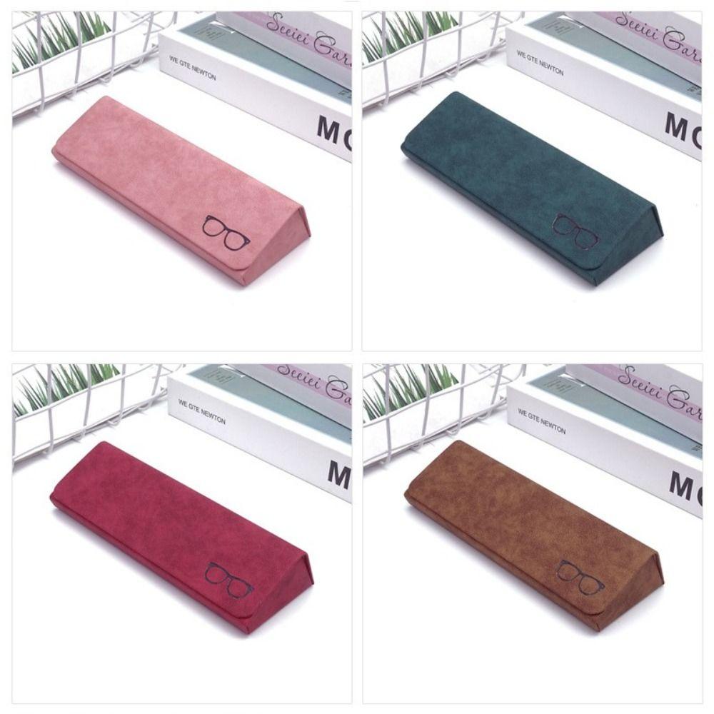 Portable Hard Case Glasses Case Anti-press Frame Glasses Sunglasses Case PU Leather Hard Shell Eyewear Box Men