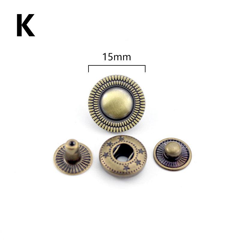 10 комплектов кожаных кнопок для рукоделия, застежек, медных кнопок, швейных аксессуаров для одежды своими руками