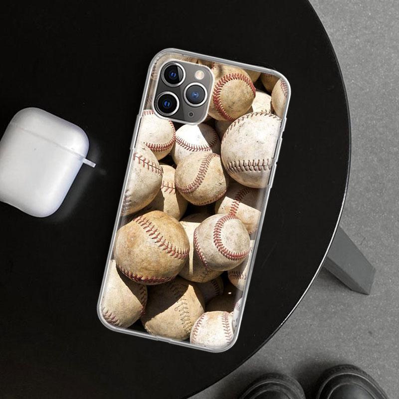 Baseball Sport Phone Case Cover for iPhone 11 12 13 Mini 14 15 Plus 16 Pro Max 17 Air 7 8 + SE Art Customized Fundas 11 12 13 Mi