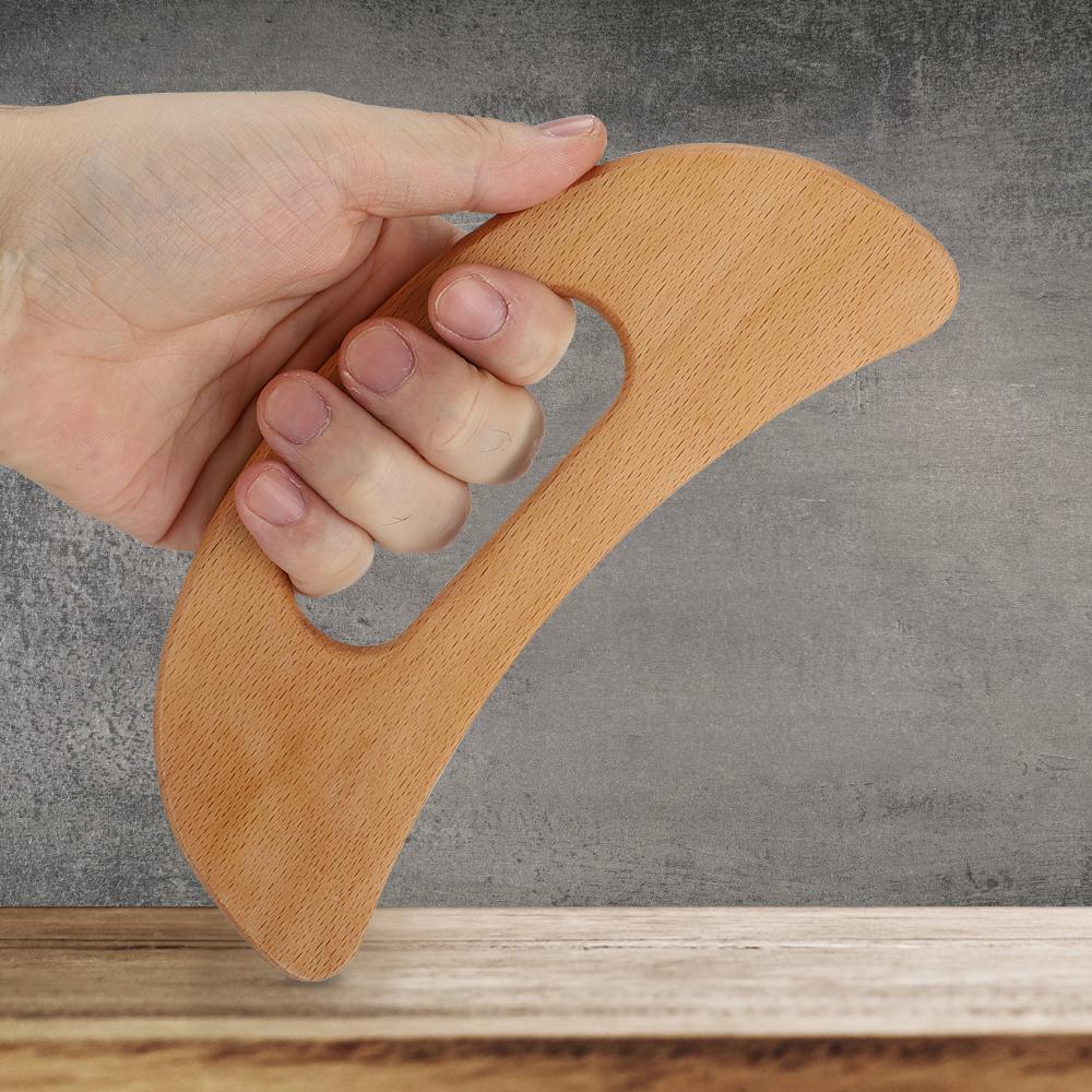 1PCS Wooden Gua Sha Massage Tool Anti Cellulite Massager Wood Therapy Lymphatic Drainage Paddle Body Shaping Muscle Relaxation