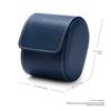 Papten B00906 Watch Case Leather PU 1-Watch Travel Portable Luxury Blue