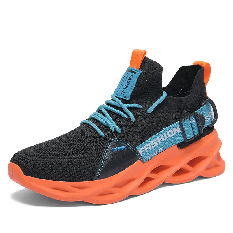 Большой размер 46 Blade Shoes Весенние кроссовки Flyweave Mesh Повседневная обувь