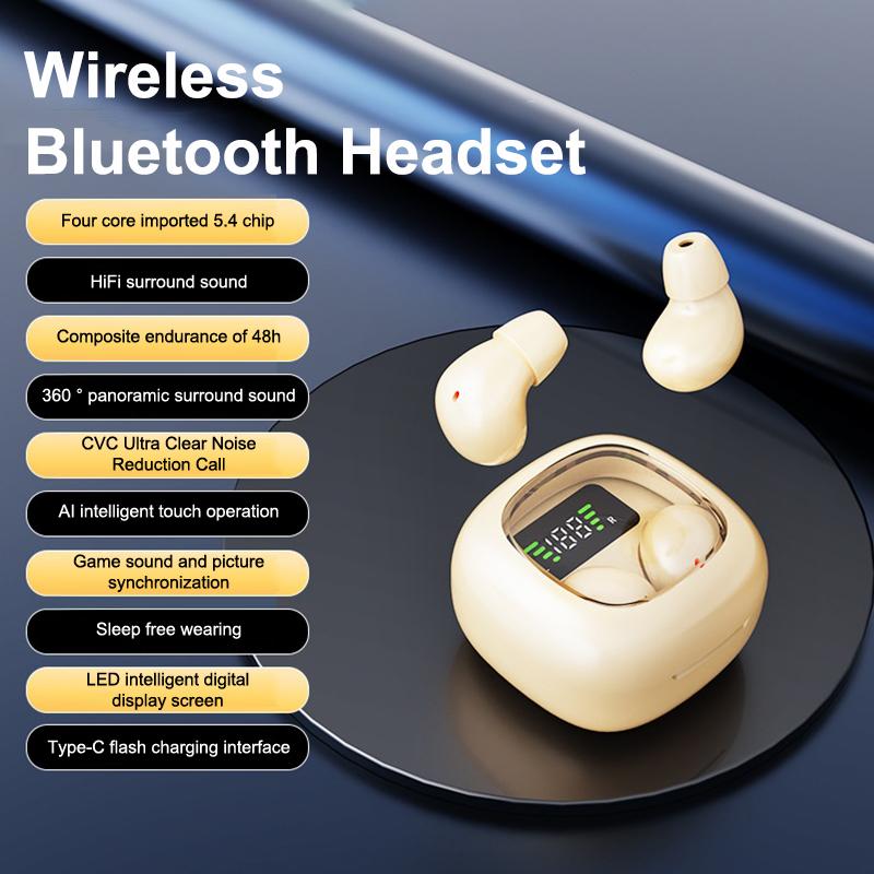 Беспроводные наушники для сна Мини-вкладыши Bluetooth-совместимые Внутриканальные Наушники для сна Шумоподавление Игровые Наушники для звонков