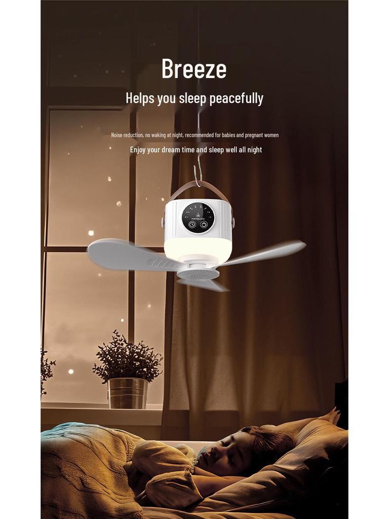 Перезаряжаемый пульт дистанционного управления Маленький потолочный и USB-вентилятор для общежитий и кемпинга