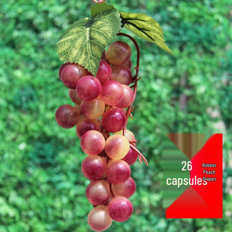 Большая декоративная виноградная лоза с листьями - Искусственная гирлянда с фруктами для стены, потолка или трубы с зелеными листьями деревьев