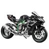 1/9 Kawasaki H2R Сплав Гоночный Мотоцикл Модель Литые Металлические Трековые Спортивные Мотоциклы Модель Звук и Свет с Распылением Детские Игрушки Подарки