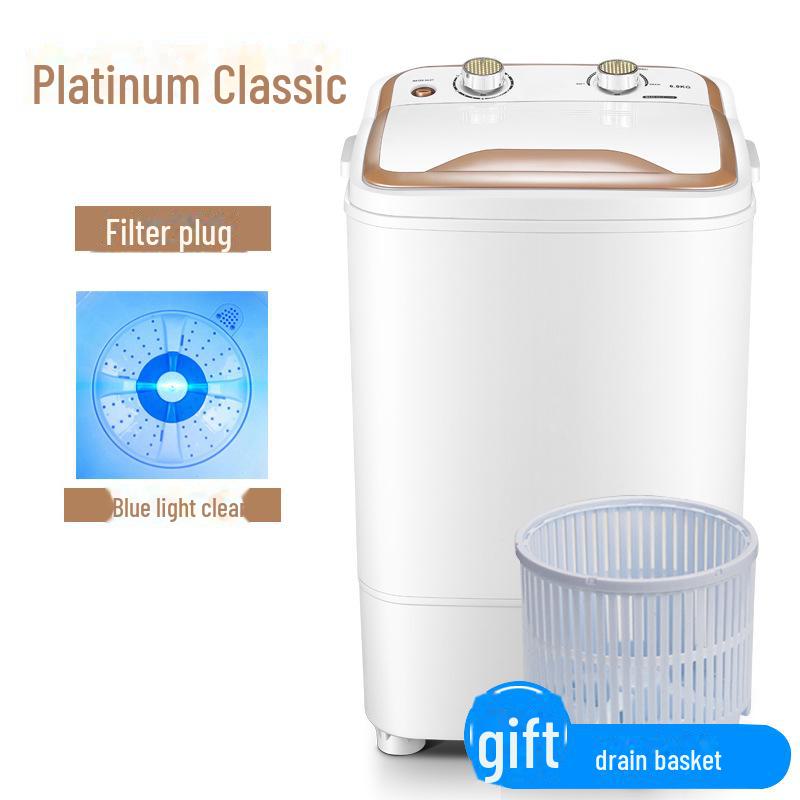 Полуавтоматическая мини-стиральная машина большой емкости для использования в общежитии