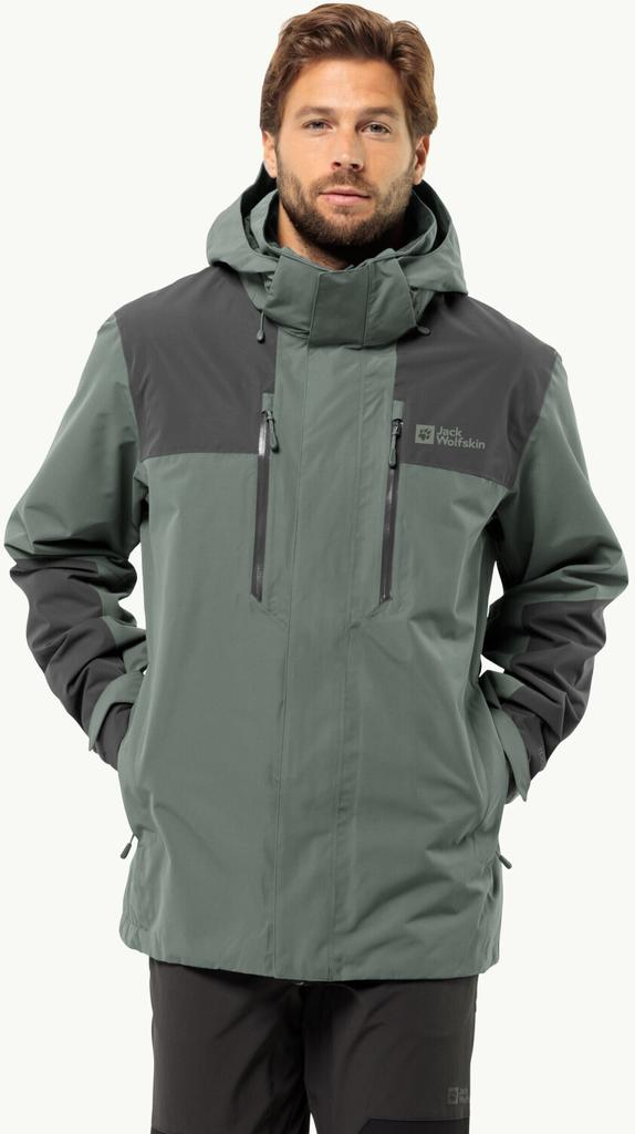 Куртка Jack Wolfskin Jasper 2l Jkt M (1108373) хеджаб зеленый