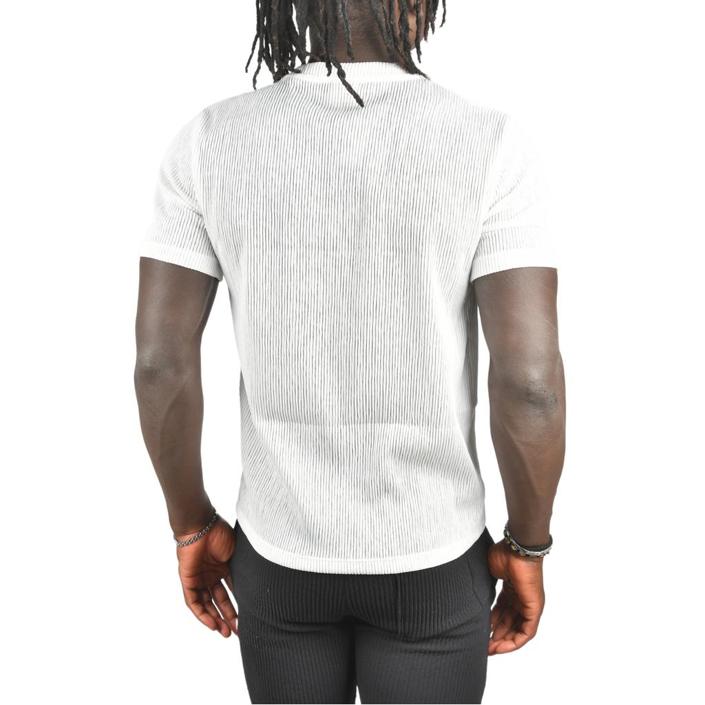 Облегающая трикотажная футболка DeepSEA из лайкры с круглым вырезом 2403230