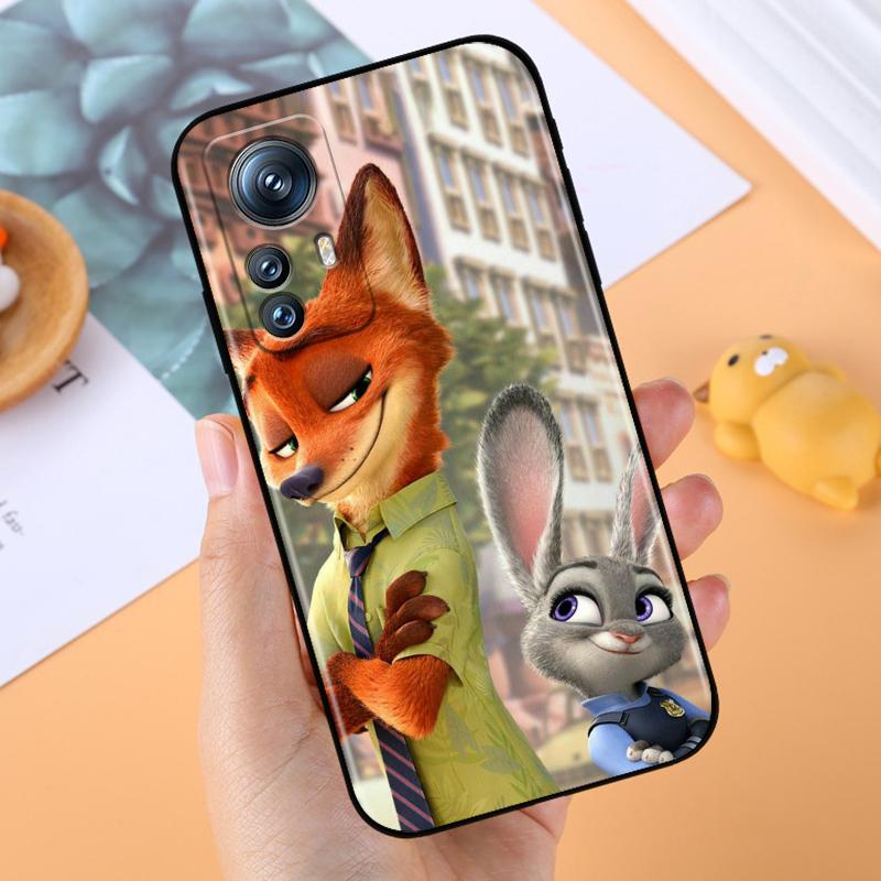 Аниме Джуди Зверополис для Xiaomi Mi 13T 13 12T 12 11T 11i 11 A3 10T 10 9 Pro Lite Ultra 5G черный чехол для телефона Funda