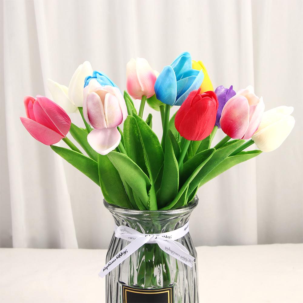 Wreath 5pcs Wedding Home Decoration Garland Fake Flowers Artificial Plant Tulipanes Tulip