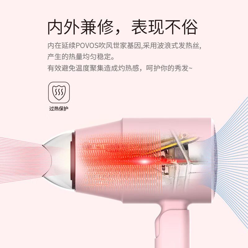 POVOS Foldable Mini Portable Household Hair Dryer