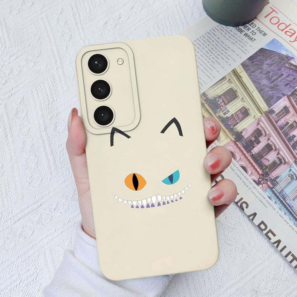 Чехлы для телефонов Samsung S23 Ultra Plus FE Модный чехол с защитой камеры Оригинальный мягкий чехол из жидкого силикона для Samsung S 23