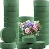 20 8 * 4 Round Green Floral Foam Bricks - High Density Open Cell Foam, Durable, Reusable, High Quality Floral Arrangement, Natural Look
