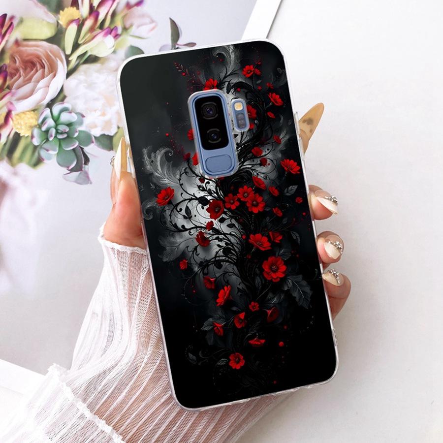 Чехол для Samsung Galaxy S9+ Мягкий силиконовый Защитный прозрачный Модный чехол для телефона Для SamsungS9 S 9 Plus Прозрачная крышка Coque