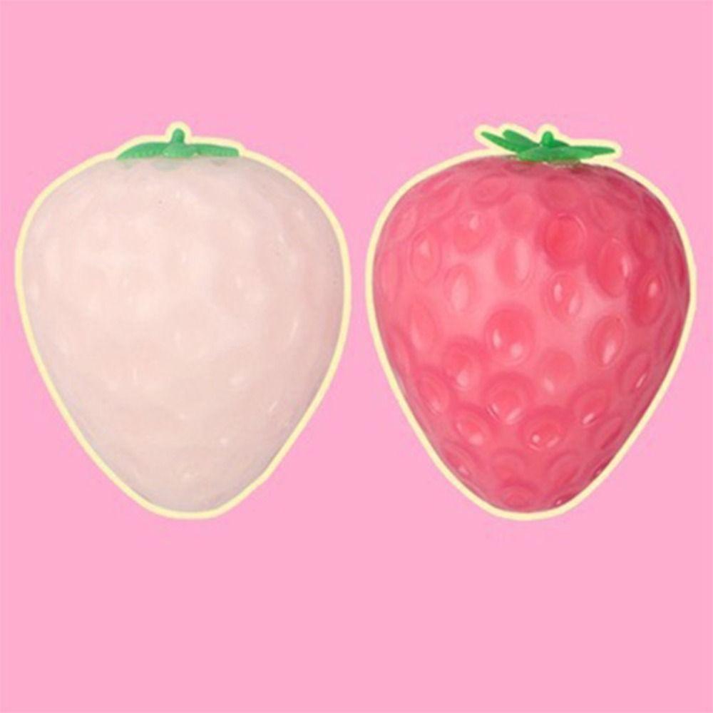 Имитация изменения цвета, обесцвечивающаяся клубника, игрушка-сквиши, сенсорная игрушка, игрушка для снятия стресса, игрушка-непоседа, детская игрушка-розыгрыш