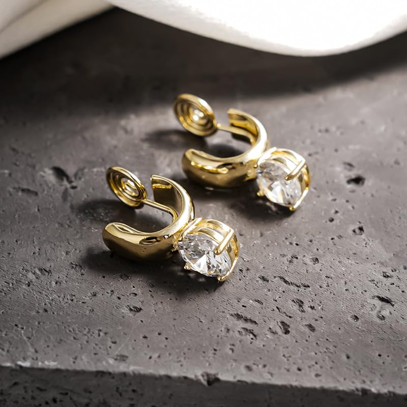 Серьги для женщин Популярные серьги безболезненные золотые серьги-кольца со стразами спирального типа силиконовые серьги классические нежные элегантные Miyabi Grace Miyabi