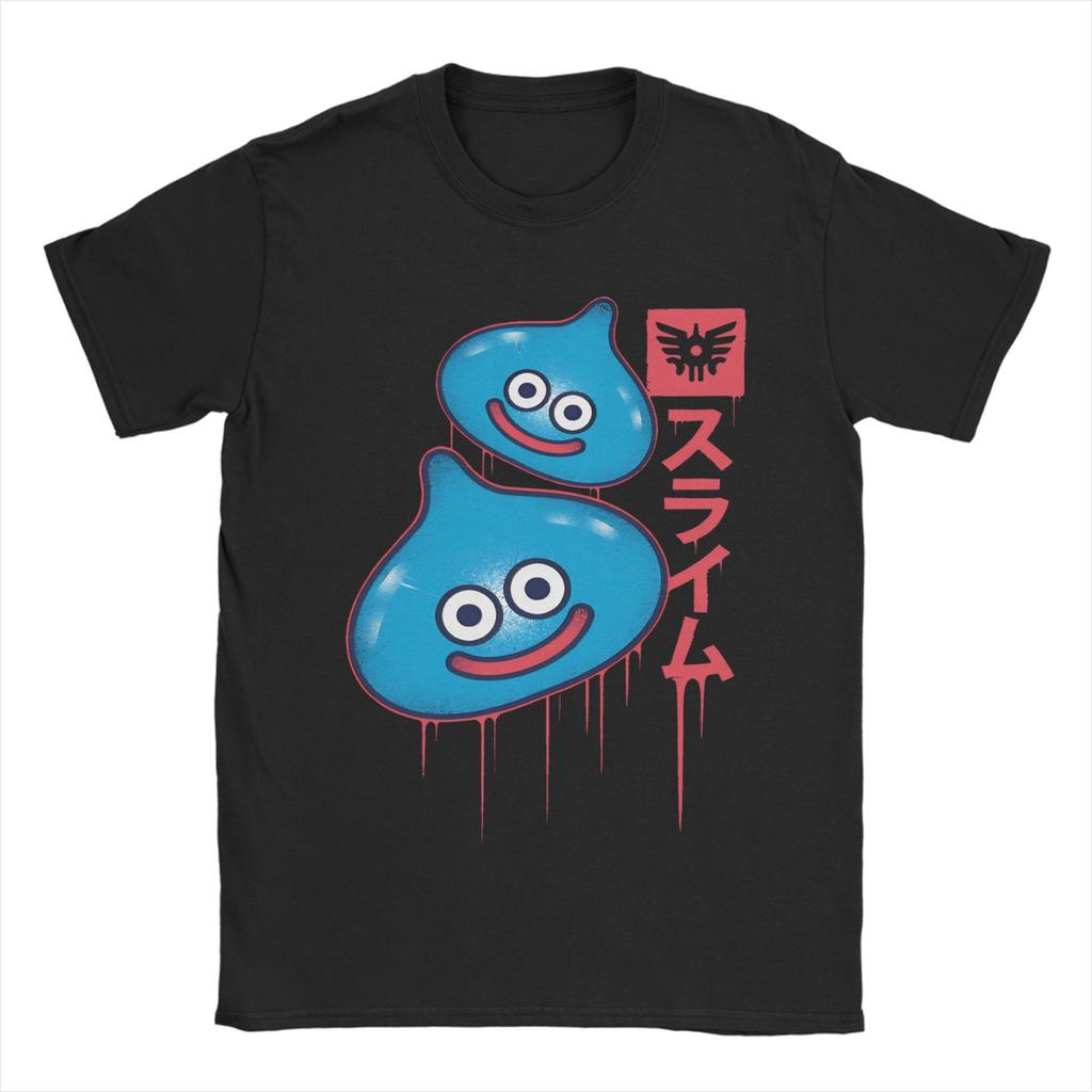 Unisexs Slimes Anime Game Dragon Quest T Shirt 100 Cotton Tops Humorous Short Sleeve Crew Neck Tees Summer TShirts