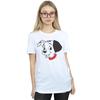 Disney Womens/Ladies 101 Dalmatians Dalmatian Head Cotton Boyfriend T-Shirt